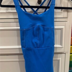 Women's Blue Strappy Bodysuit